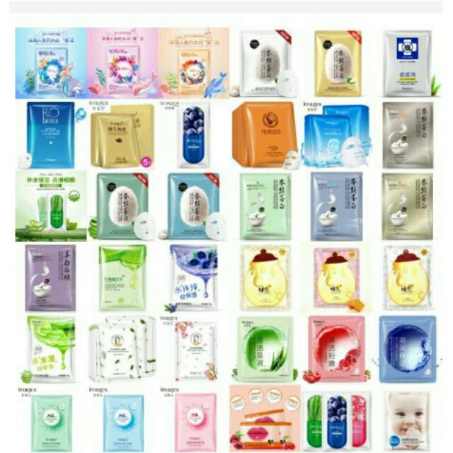 Sỉ combo 50 mask mix dưỡng trắng da (có sẵn)
