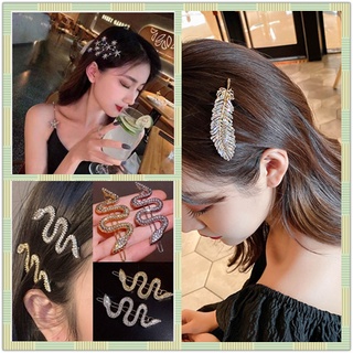 Kẹp tóc kim cương kiểu tóc mái thưa hàn quốc