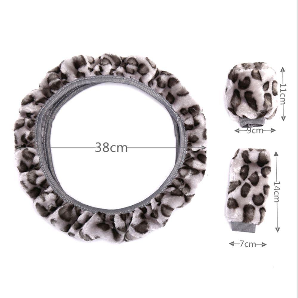 MAYSHOW Túi Lông Họa Tiết Da Báo 14-15 Inch Ấm Áp Thời Trang Mùa Đông Cho Xe Hơi