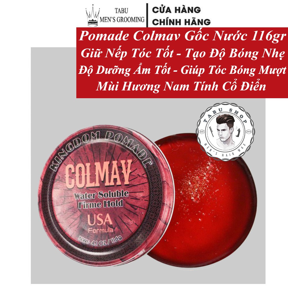 [CHÍNH HÃNG] Sáp Vuốt Tóc Colmav Pomade Gốc Nước