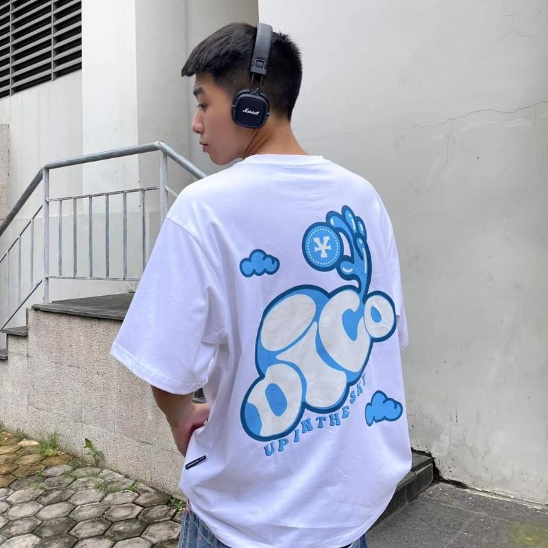 Áo Tee Dirty coins Cloud Dico - Trắng - Local brand