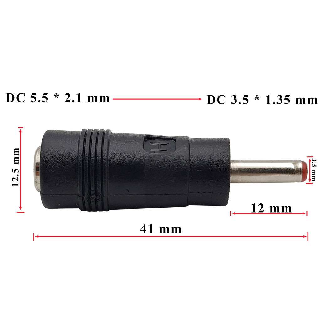 Đầu chuyển đổi DC 5.5x2.1mm sang DC 3.5x1.35mm