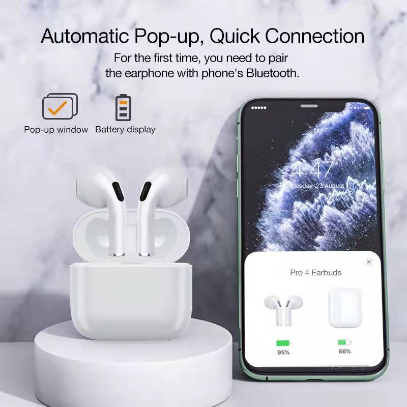 Tai nghe không dây XR TWS InPods Pro4 Cho Điện Thoại Android iPhone