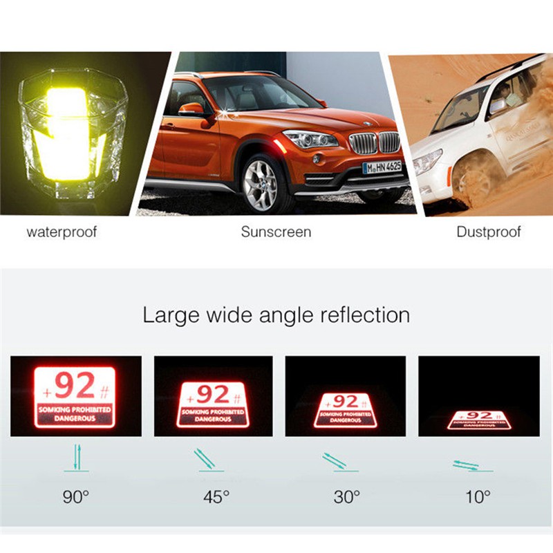 Miếng dán tấm chắn bùn phản quang cảnh bảo thông dụng cho xe hơi