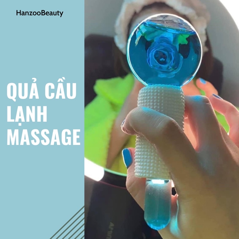 Quả Cầu Lạnh Massage Thư Giãn Cho Mặt, Giảm Nếp Nhăn Tăng Độ Đàn Hồi Cho Da