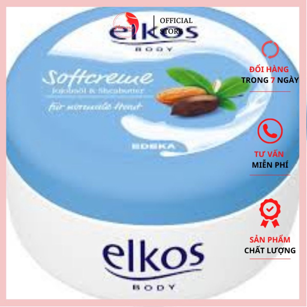 KEM DƯỠNG THỂ Trắng Da Elkos 250 Chuẩn Đức