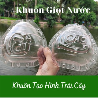(Hàng Chất Lượng, Loại Đẹp)10 Khuôn Giọt Nước cứng- Khuôn Tạo Hình Trái Cây Loại Cứng Dày Dặn Dùng Nhiều Vụ(Bưởi, Dưa..)