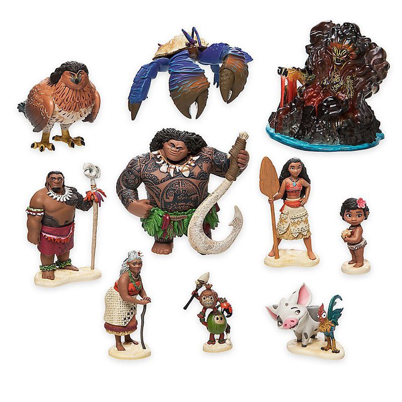 10 mô hình nhân vật hoạt hình Disney Moana bằng PVC trang trí làm đẹp bánh kem