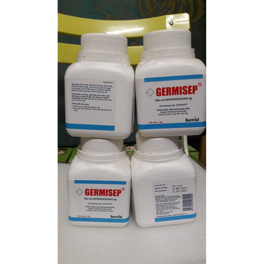 Viên ngâm sát khuẩn Germisep 2.5 gr