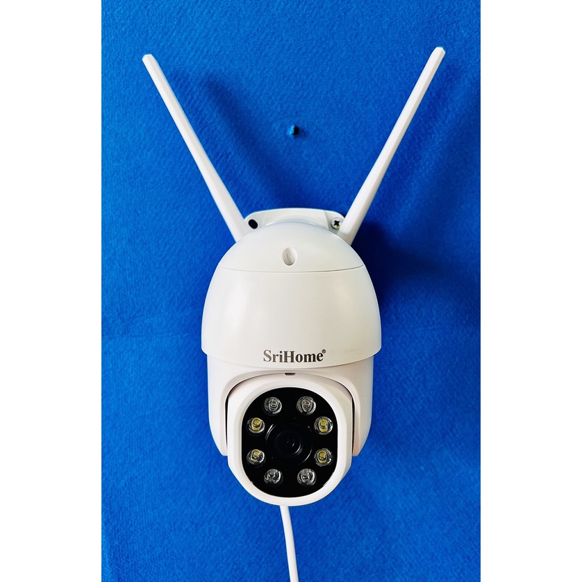 Camera PTZ Srihome có màu ban đêm, xoay 360 độ, ngoài trời chống nước, nói chuyện 2 chiều to rõ, cảnh báo trộm