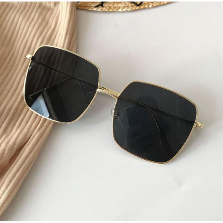 KÍnh râm Nam Nữ hottrend gọng mảnh viền kim loại mạ vàng D27