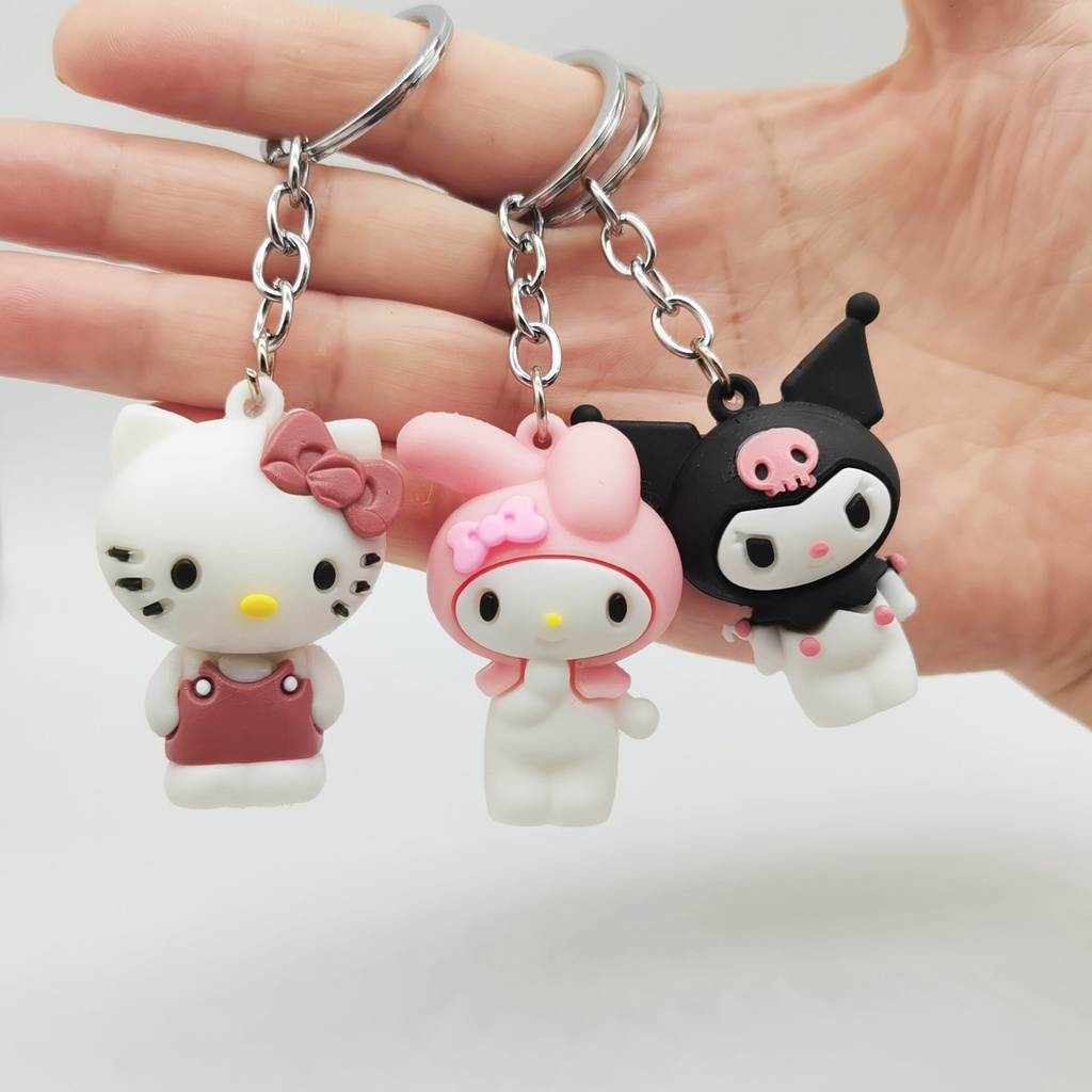 SANRIO Móc Khóa Hình Nhân Vật Hoạt Hình Kuromi Đáng Yêu