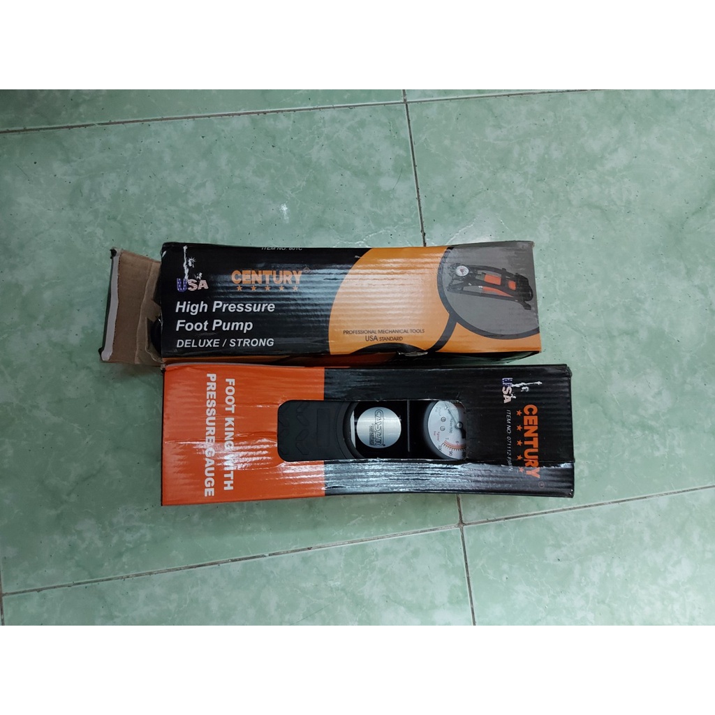 Bơm Hơi Đạp Chân 1 Ống CENTURY