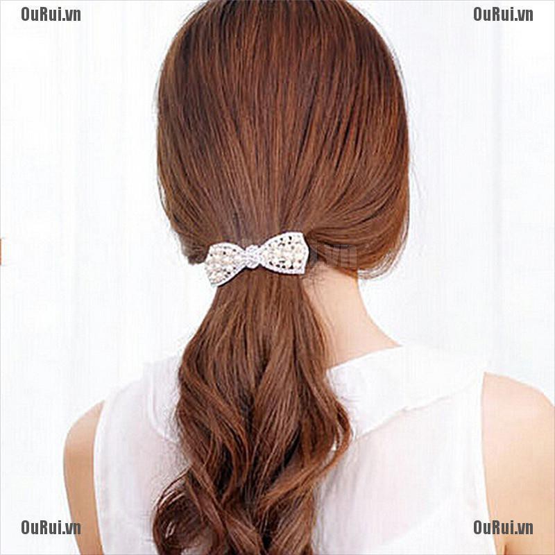(FCC) Kẹp Tóc Đính Đá Thời Trang Cho Nữ