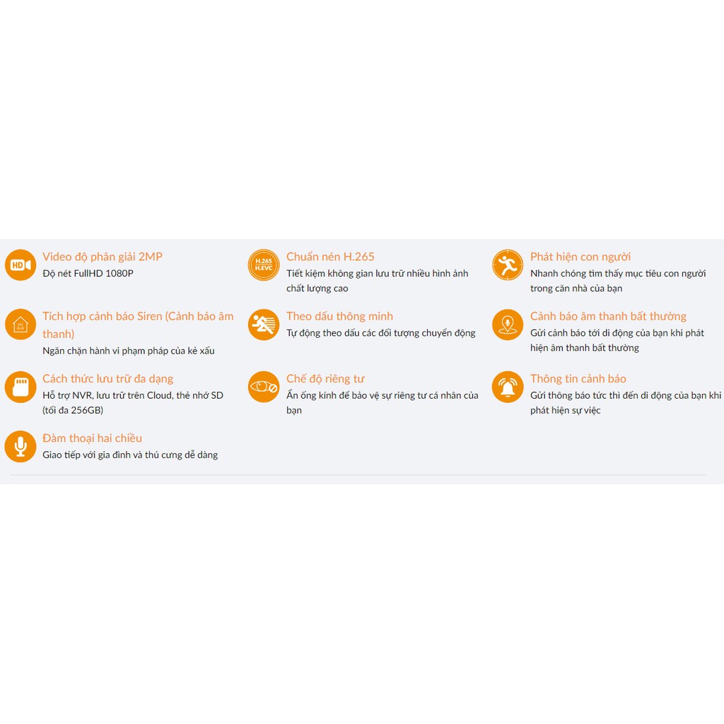 Camera IP WIFI IMOU RANGER 2 IPC (A22EP) Full HD 2.0MP (1920x1080) , xoay 355 độ, cổng LAN | BigBuy360 - bigbuy360.vn