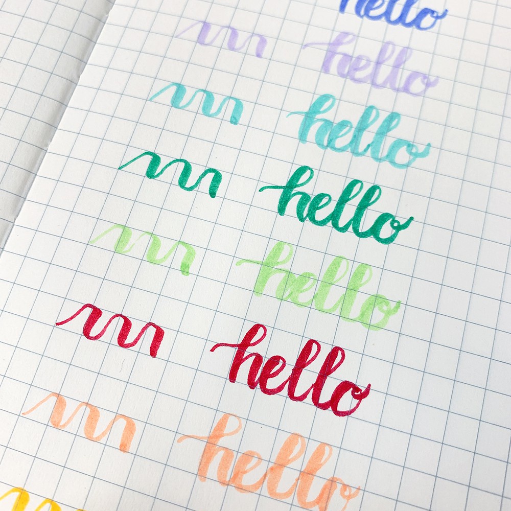 Bút viết calligraphy, brush Soft màu pastel trang trí sổ Bullet Journal - A71