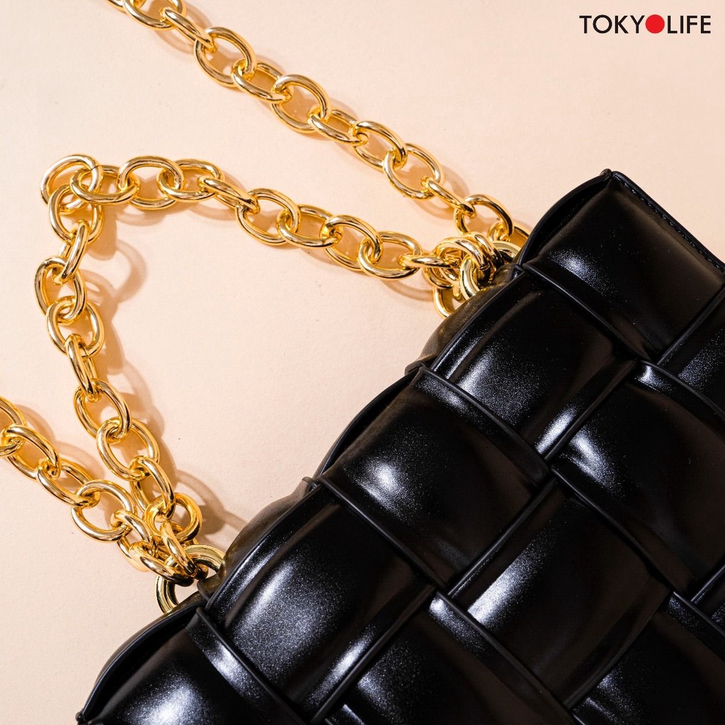Túi xách nữ đẹp đeo chéo nữ thời trang công sở cao cấp da PU TOKYOLIFE E9BAG306I