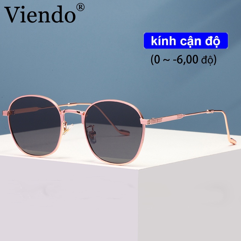 Kính mát VIENDO chống tia bức xạ UV400 có độ cận 0-6.00 độ thời trang cho nam và nữ