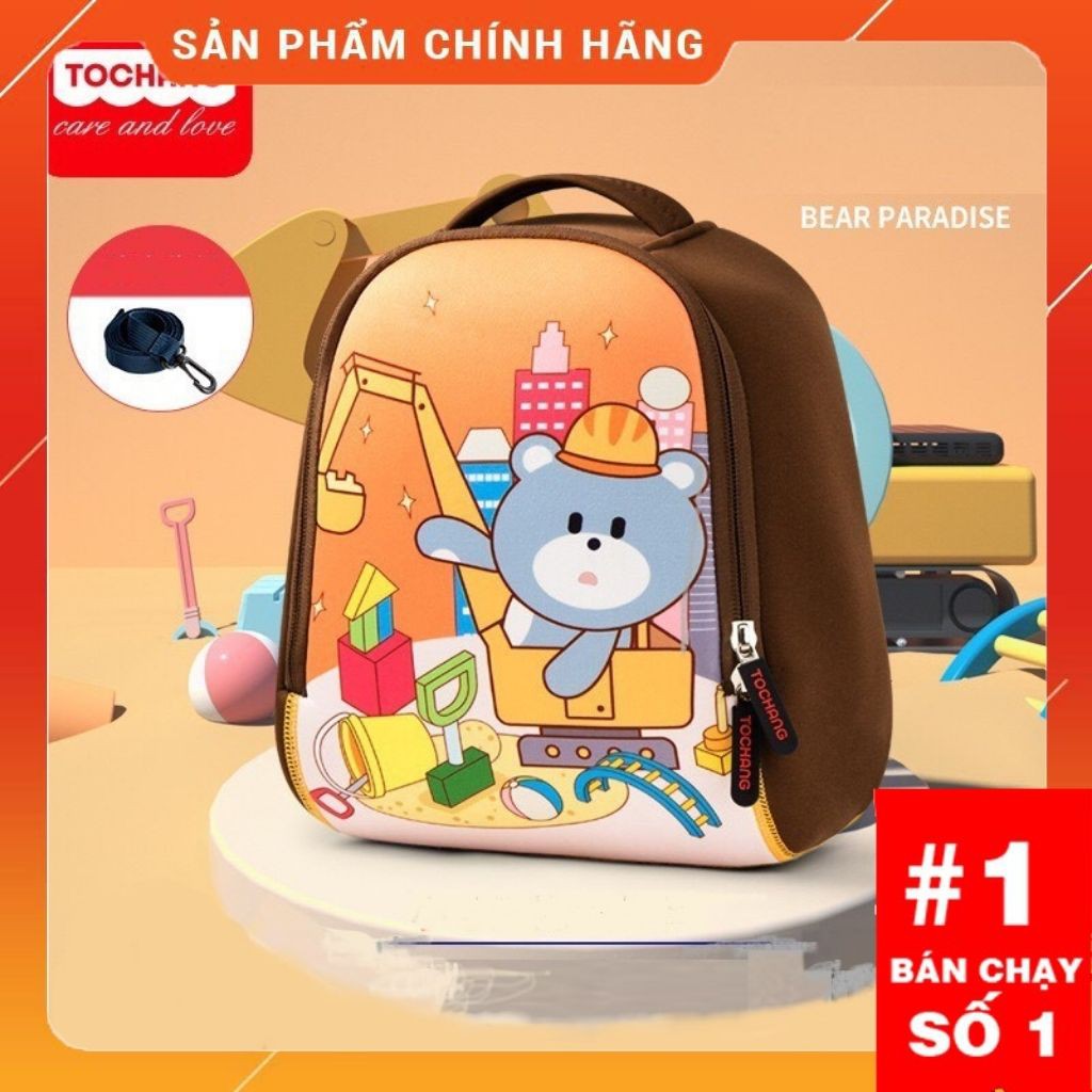 [Mã 267FMCGSALE giảm 8% đơn 500K] Balo TOCHANG Chính Hãng Cao Cấp Cho Bé Mầm Non Siêu Nhẹ Zoo Story Dễ Thương (Mẫu Mới)