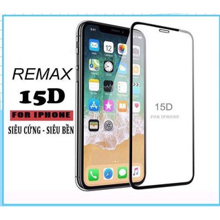 Kính cường lực iphone Full Màn 15D REMAX