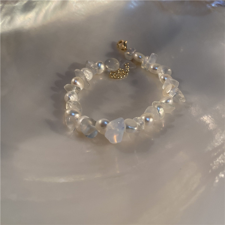 CHARMS Vòng Tay Đính Đá Mặt Trăng Phong Cách Retro
