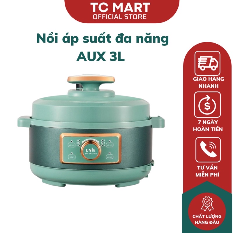 Nồi Áp Suất Đa Năng AUX Dung Tích 3L Cấu Tạo Lòng Nồi 5 Lớp Có Thể Nấu Hầm Tiện Lợi