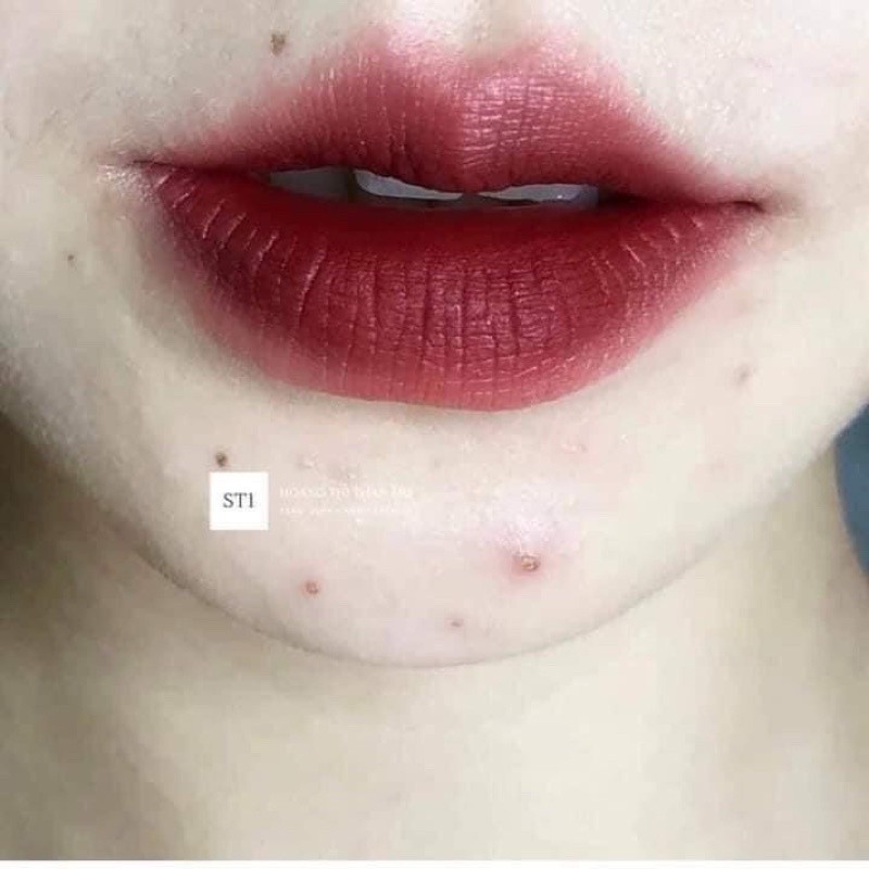 Son kem lì Bourjois velvet 24 đỏ nâu chery đậm