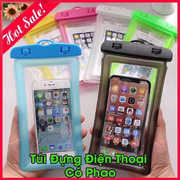 Túi Bọc Điện Thoại Chống Nước Đi Biển Du Lịch Đi Bơi Loại Có Phao Tiện Dụng