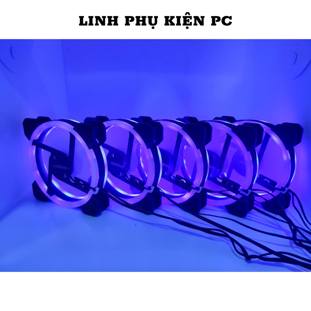 Combo 5 Fan Led RGB Keytech+ Tặng Bộ Hub Kết Nối Nguồn Và Điều Khiển