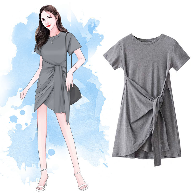 Đầm tay ngắn thời trang thanh lịch cho nữ