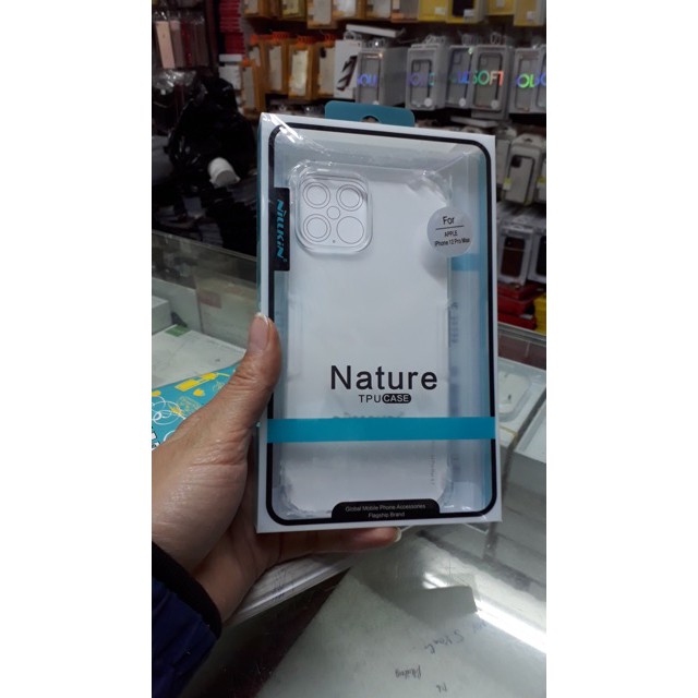 Ốp lưng dẻo trong suốt iPhone 12 pro max 6.7 chính hãng Nillkin Nature