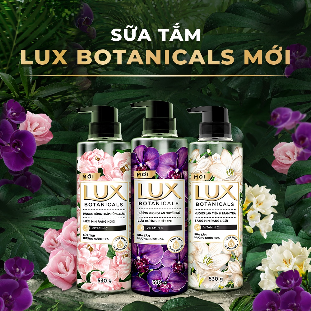 Combo 2 Sữa tắm nước hoa thơm Lux Botanicals (530g/chai)