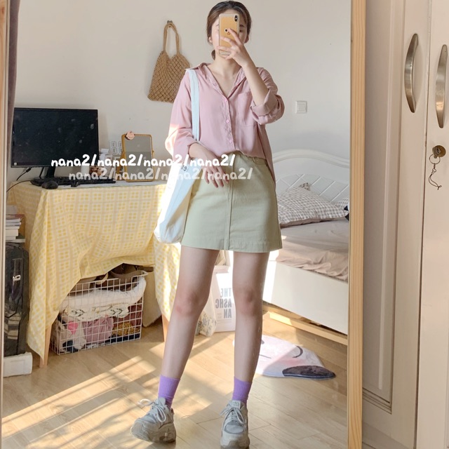Chân váy kaki trơn | BigBuy360 - bigbuy360.vn