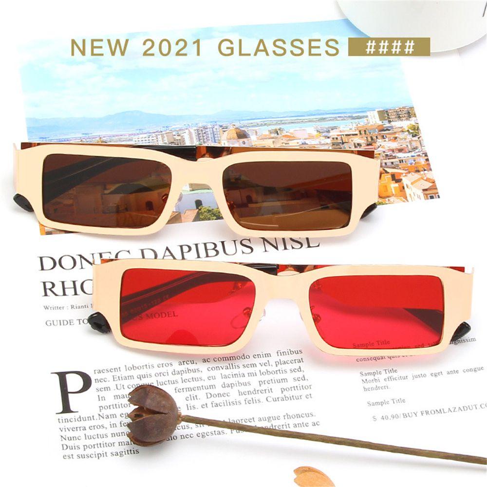 MELODG Kính Mát Thời Trang Khung Kim Loại Chống Tia UV400