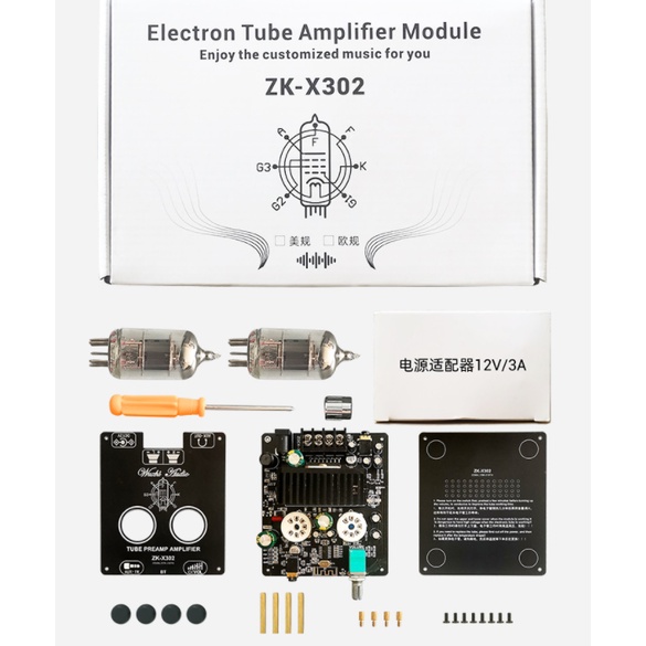 Mạch khuếch đại công suất Wuzhi X302 30W + 30W, khuếch đại AB, âm thanh cực hay, khuếch đại công suất đèn