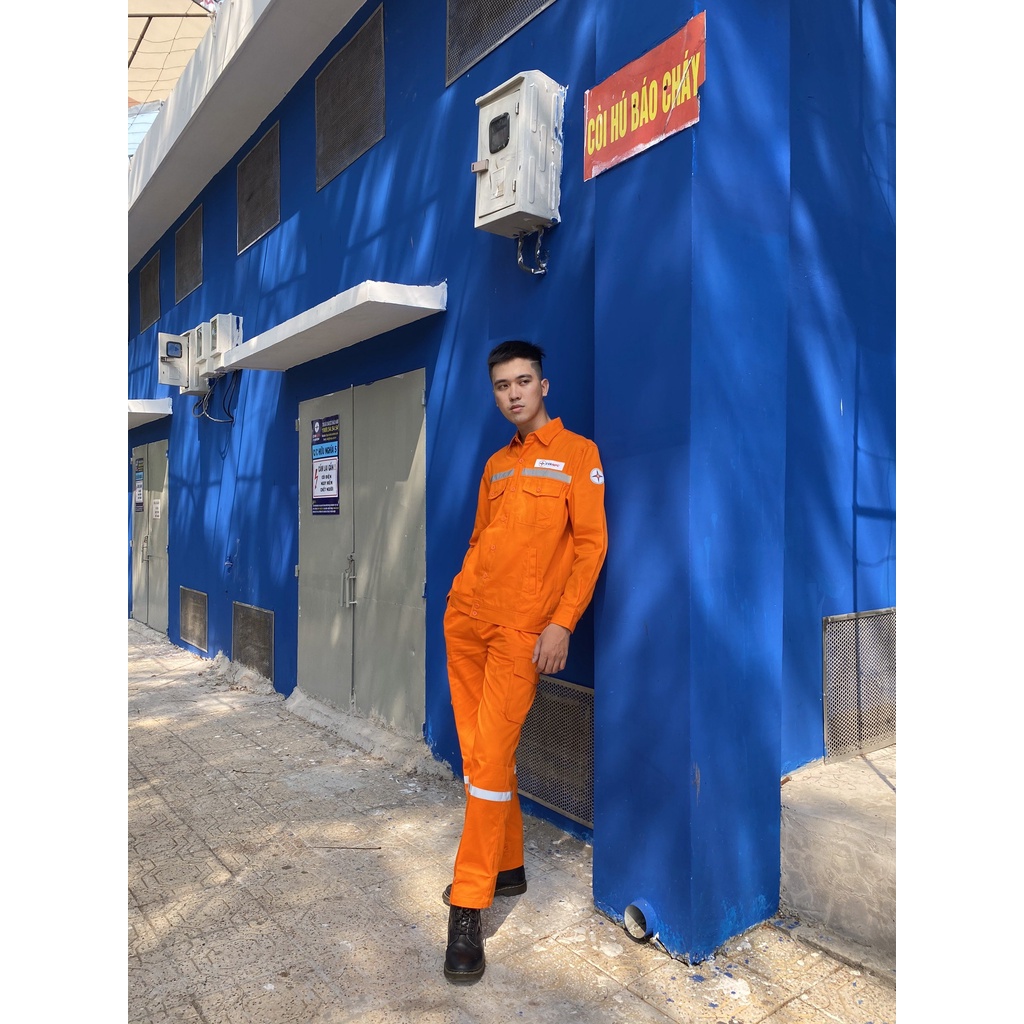Quần áo điện lực 2021 - theo quy chuẩn của EVN -Vải Pangrim Hàn Quốc dầy dặn, chống nắng