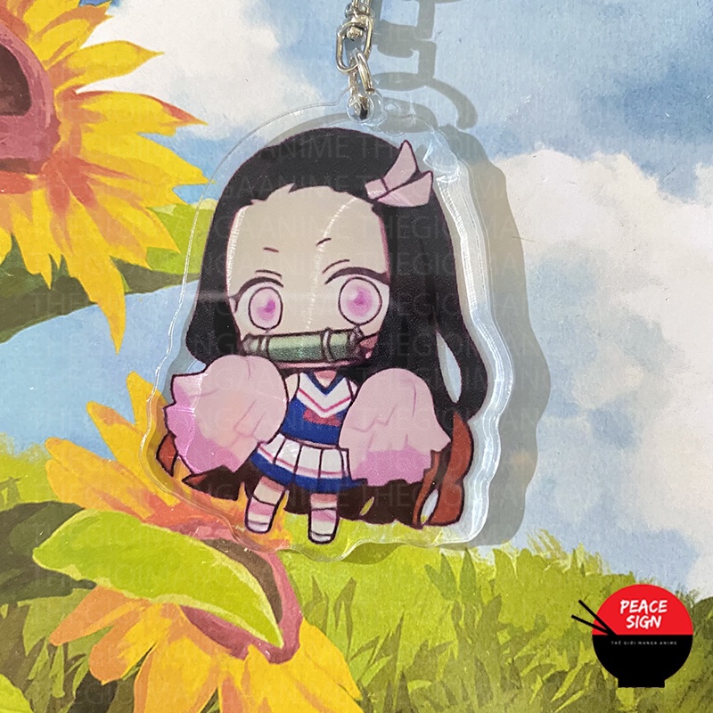 ( CỔ ĐỘNG ) Móc khóa nhân vật KIMETSU NO YAIBA Thanh Gươm Diệt Quỷ anime chibi mica trong acrylic xinh xắn đáng yêu