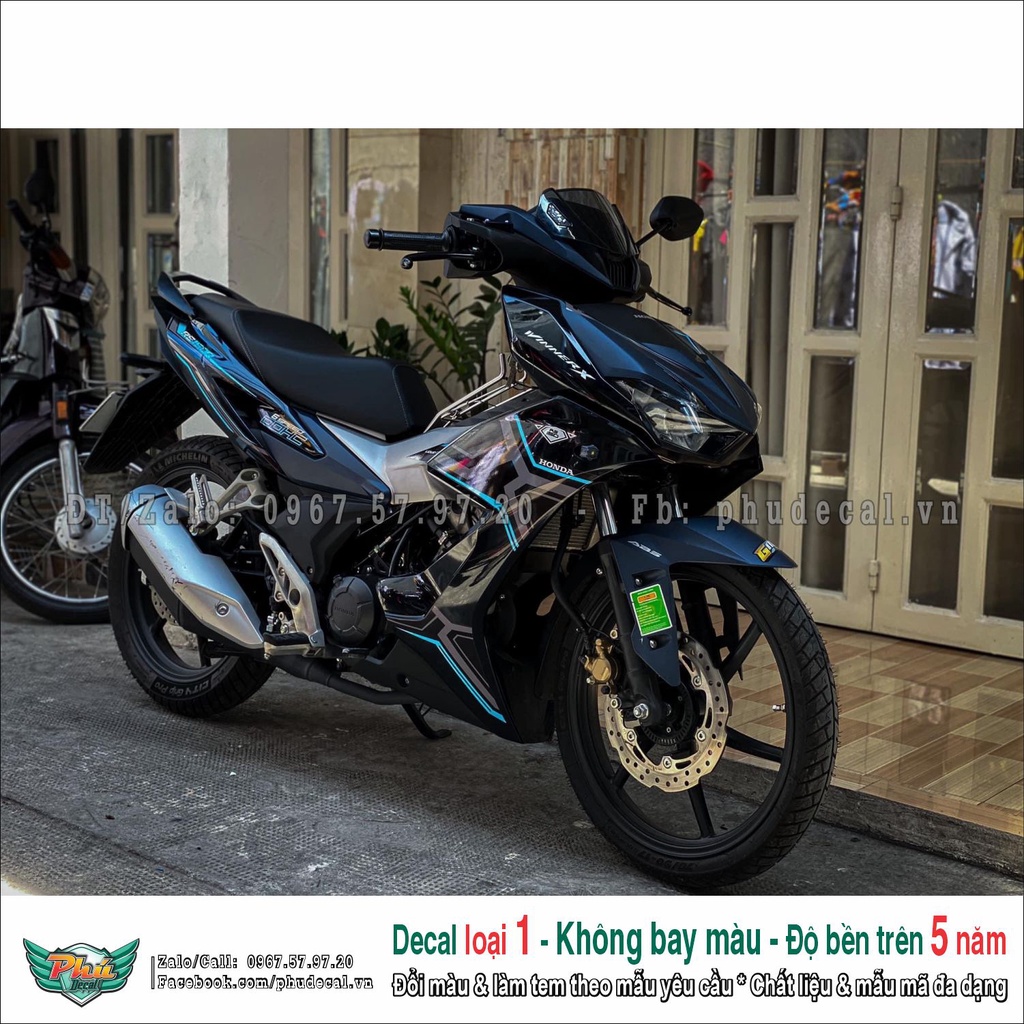 Tem rời Winnr X đen chỉ xanh (2)