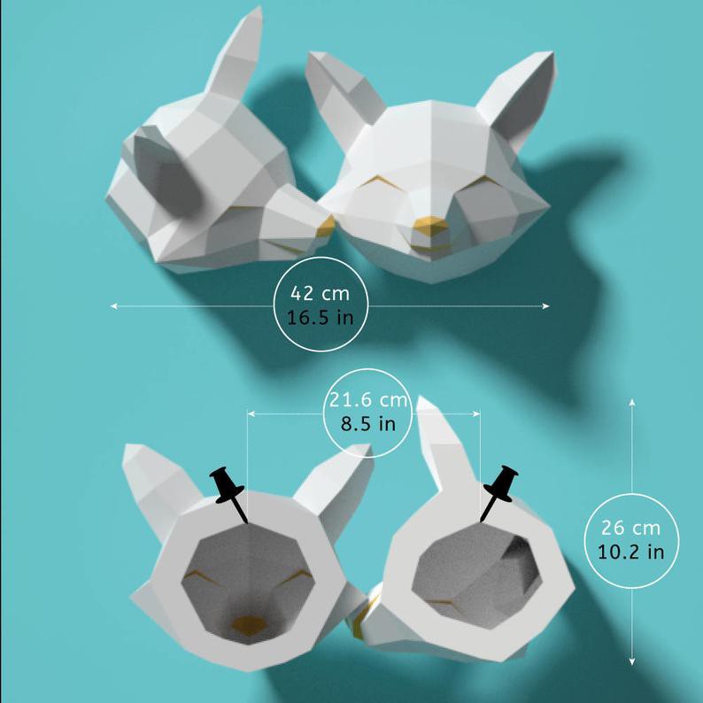 Mô hình giấy 3D-Cặp cáo