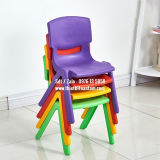 Ghế nhựa đúc cho bé mầm non mẫu giáo nhập khẩu