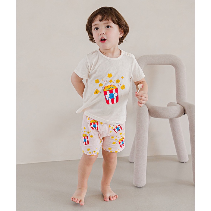 Bộ cộc tay cotton lổ Cordi-i Hàn Quốc