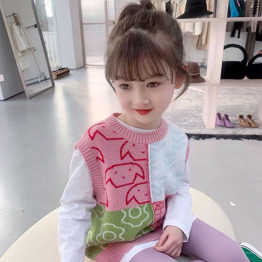 Áo Dệt Kim Không Tay Kiểu Dáng Dễ Thương Xinh Xắn Dành Cho Nữ
