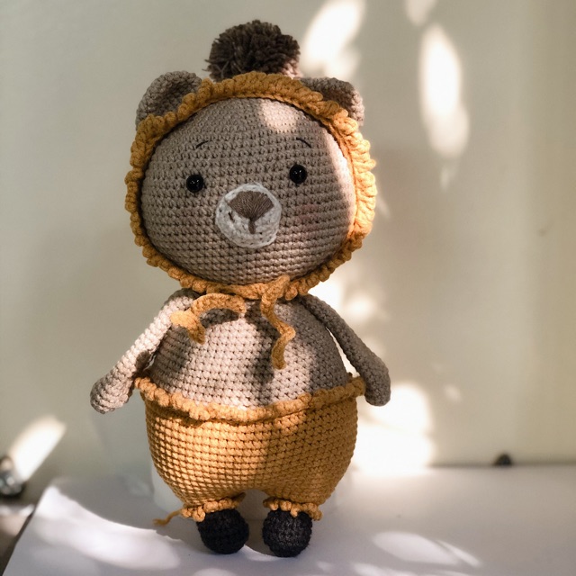 Gấu mì - gấu bông handmade