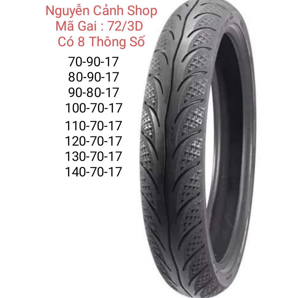 Vỏ Camel 3D Không Ruột 70-80-90-100-110-120-130-140-17 in-CHEETAH-CMI