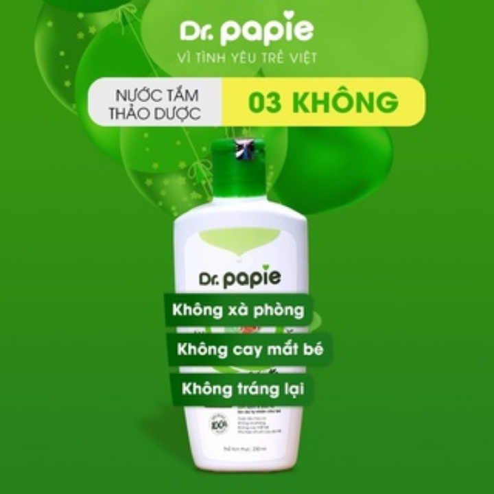 Nước tắm thảo dược cho bé Dr Papie