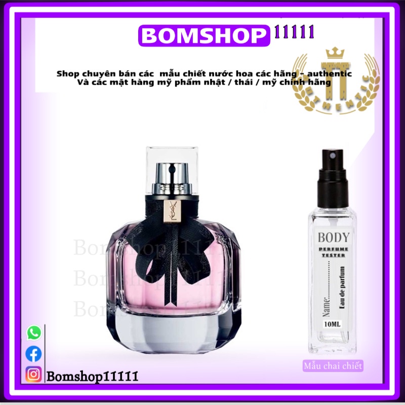 Mẫu thử nước hoa yves saint laurent mon paris edp 10ml dạng xịt -bomshop11111