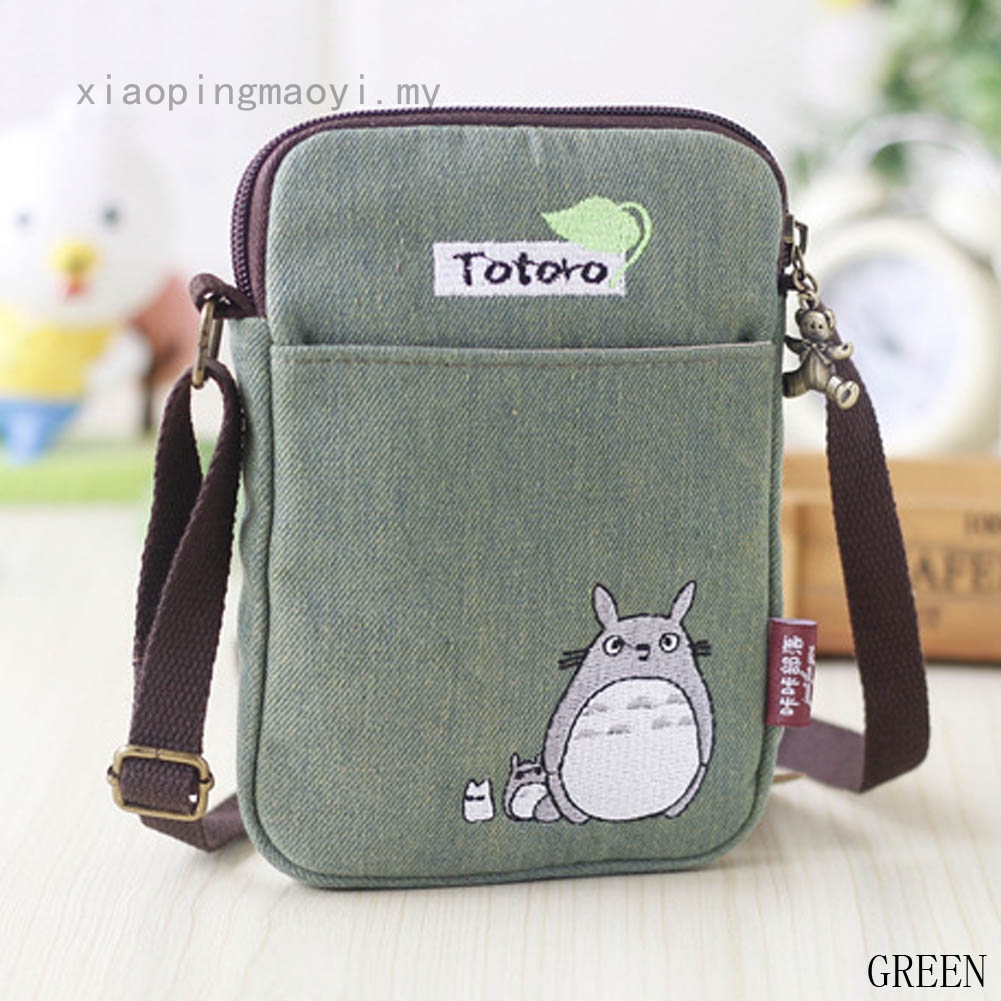 Túi Đeo Chéo Thêu Hình Totoro Dễ Thương