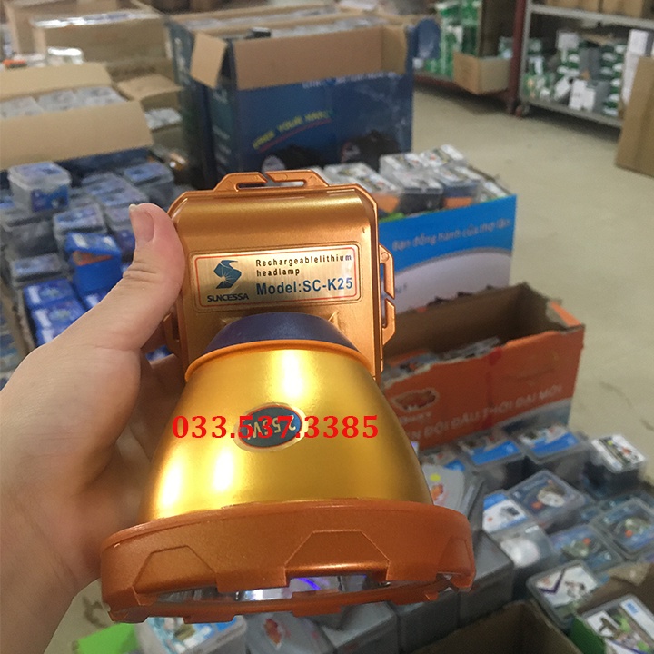 Đèn đeo đầu, đèn pin led đội đầu k25 siêu sáng