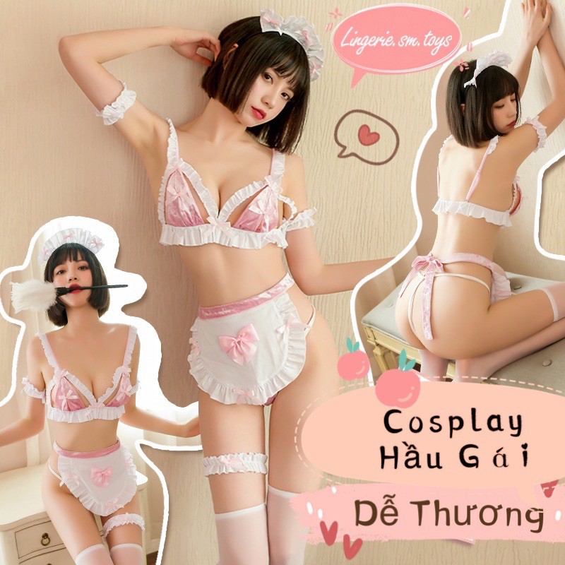 Nàng Hầu Gái Ngọt Ngào • Cosplay Sexy • Maid Set • Concept Hầu Gái Dễ Thương • MY9890
