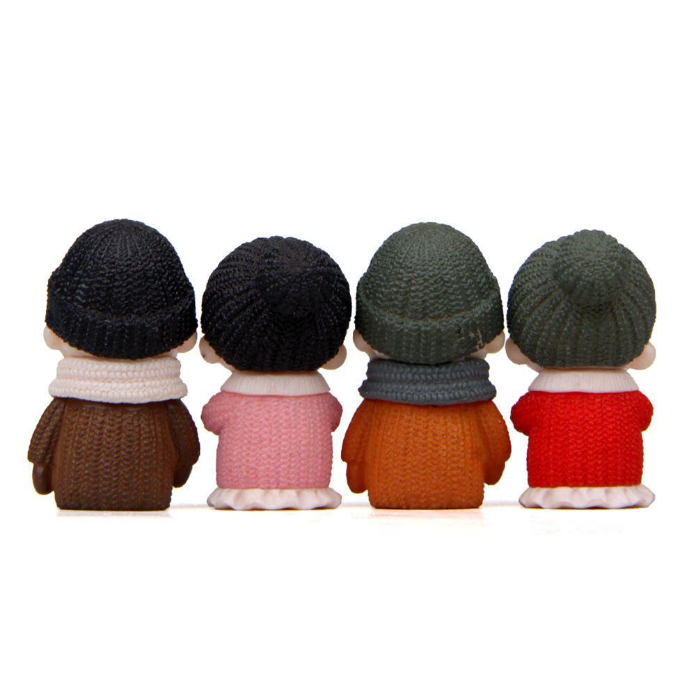 Set 1 / 4 Khuôn Làm Chậu Hoa Mini Hình Ông Già Trang Trí Sân Vườn / Ban Công / Nhà Cửa